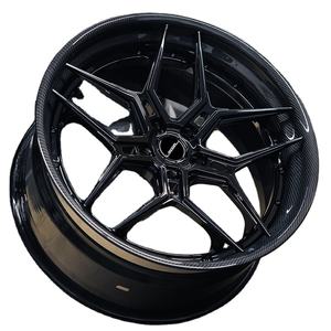 碳纤维轮毂 5x114.3 5x130 5x120 18 19 20 21 英寸全辐条钢丝车轮 适用于梅赛德斯锻造轮毂 - Product Image 1