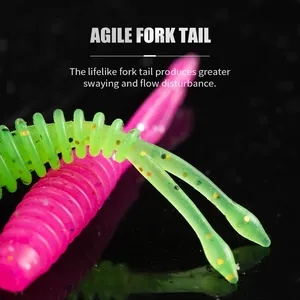 LUSHAZER 20 unids/bolsa cebo suave TPE flotante 0,3g 35mm cebos de pesca para carpa lubina Swimbait Wobblers Señuelos de Pesca de agua dulce - Product Image 6