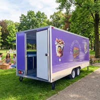 Camion de restauration mobile ADR DOT 5M pour burgers, glaces, snacks, restauration rapide, boulangerie, remorque en fibre de verre