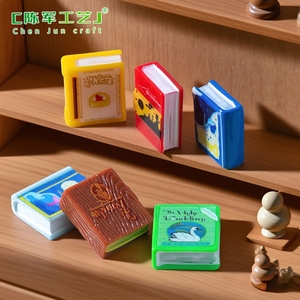 Livres de contes de fées sur la simulation de micro-paysages, artisanat en résine, maisons de poupées, accessoires décoratifs DIY, mini décorations de bureau - Product Image 2