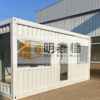 Maison conteneur démontable à construction rapide, étanche et isolée, cabine modulaire pour hébergement temporaire en extérieur