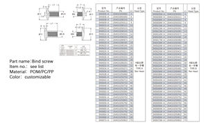Tornillo de encuadernación de libros de plástico, tornillos Chicago, tornillos macho y hembra, Clips a presión para Álbum de tarjetas de visita - Product Image 4