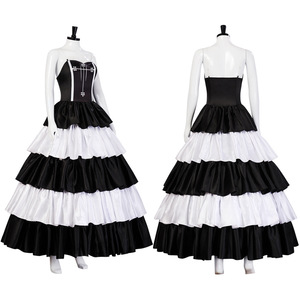 Robe de cosplay Perona One Piece, costume de princesse superposé noir et blanc pour Halloween et jeux de rôle d'anime - Product Image 3