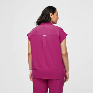 Bestex लक्जरी शिकन प्रतिरोधी गुलाबी प्राकृतिक स्क्रब में सबसे ऊपर कपास स्क्रब में सबसे ऊपर मुद्रित डॉक्टर के लिए नर्स वर्दी - Product Image 2