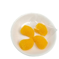 Groothandelsprijs Zoet Fruit Smaak Mango Vormige Gelei Candy Gummy Kubussen Snoep Snacks