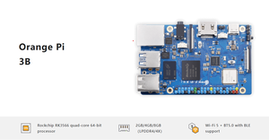 Carte de développement <span class=keywords><strong>Orange</strong></span> Pi 3B avec <span class=keywords><strong>puce</strong></span> RK3566, 2 Go/4 Go/8 Go, compatible avec le module EMMC - Product Image 5