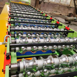 Небольшая черепица для изготовления 800 глазурованная металлическая черепица пресс-машина - Product Image 4