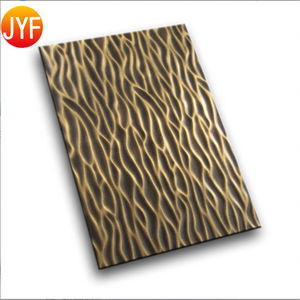 Pannello di Sfondo ZB9969 in Acciaio Inox, Lastra Decorativa 3D per Soffitto, Piastre Metalliche Goffrate - Product Image 4