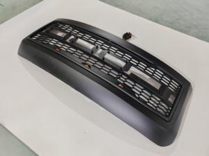 LEADWAY Noir mat pour F350 2008-2010, calandre de camion de style <span class=keywords><strong>Raptor</strong></span> avec barre LED, nouveau plastique ABS - Product Image 4