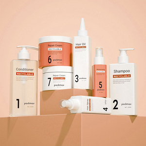 Envase Cuadrado de Plástico para Loción Corporal, Champú y Cosméticos, Botella para Aceite Capilar, Diseño Único - Product Image 2