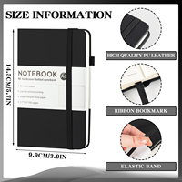 Personnalisation du logo personnalisé pour la couverture de l'ordinateur portable A6 Agenda Planning PU Leather 96 Page Plan Notebook