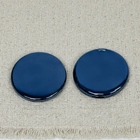 Miroir de maquillage double face en plastique avec impression personnalisée et placage électrolytique, miroir de maquillage pliable de luxe