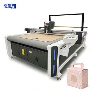 Cutter à plateau REMEYA pour murs triples, rainures ABC 60 mm, avec rainurage et pliage pour machine de découpe à couteau oscillant - Product Image 1