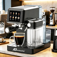 Cafetera Espresso Compacta Anbolife de 20 Bares con Tanque de Leche, Protección Contra Sobrecalentamiento y Sobrepresión, Fabricación OEM