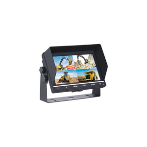 7 inch Color LCD Car Monitor Split Screen Quad 4 Channel Rearview Monitor System with Touch Screen