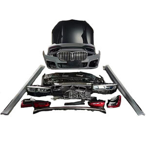 Kit carrosserie complet large pour <span class=keywords><strong>BMW</strong></span> Série 7 G11 G12 <span class=keywords><strong>730d</strong></span> M760 2016 <span class=keywords><strong>2017</strong></span> 2018, pare-chocs avant et arrière, mise à niveau LCI M Sport - Product Image 1