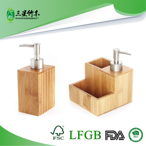 <b>Bamboo</b> press-type replacement dispensing bottle, <b>bamboo</b> soap dispenser, lotion <b>container</b> manufacturer, customizable wholesale, - Product Image 5