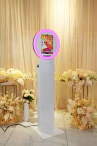 Лидер продаж, портативная фотобудка для селфи, круглая сальса, фотобудка 10,9/13 дюймов для <span class=keywords><strong>iPad</strong></span>, киоск для аренды мероприятий - Product Image 3