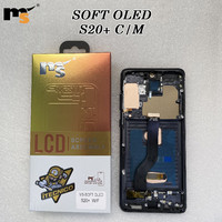 Écran tactile LCD de téléphone portable de la série MS Soft Oled pour Samsung Galaxy S20 +/WF avec marque de gravure