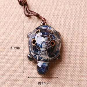Ocarina Music-<span class=keywords><strong>instrument</strong></span> <span class=keywords><strong>de</strong></span> musique à 6 trous pour débutant, en porcelaine, forme <span class=keywords><strong>de</strong></span> tortue, moyen, facile à transporter - Product Image 6