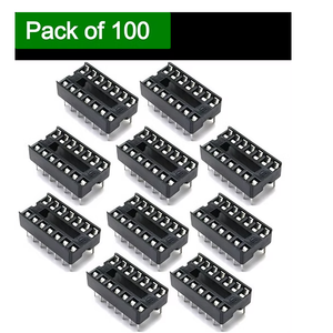 Base de Conexión Durable de 16 Pines DIP para Microcontroladores y Circuitos Integrados, para Montaje en PCB e Integración de Circuitos Electrónicos - Product Image 2