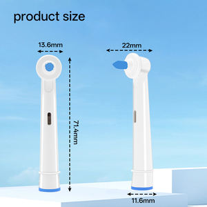 Têtes de rechange pour brosse interdentaire électrique orthodontique, pour brosse à dents électrique <span class=keywords><strong>Oral</strong></span> <span class=keywords><strong>B</strong></span>, kit Ortho&Power avec 2 embouts en plastique - Product Image 2