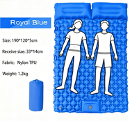 Matelas de Camping Gonflable – avec Pompe à Pied Intégrée, Tapis de Sol Compact et Étanche pour Extérieur