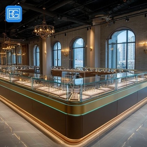 Vitrina de Joyería de Alta Gama, Madera Lacada, Iluminación Integrada, Tienda Boutique, Centro Comercial, Exhibición de Joyería - Product Image 1