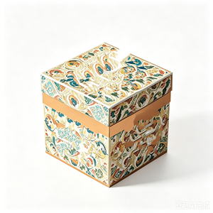 กล่องของขวัญสไตล์โบโฮ กล่องกระดาษสวยงามสำหรับงานศิลปะ งานฝีมือ ของขวัญทำมือ ห่อของขวัญ - Product Image 3