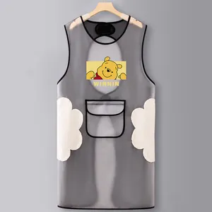 Transparent Fashionable Water Proof And Anti-oil TPU Kitchen Apron And Housework Apron