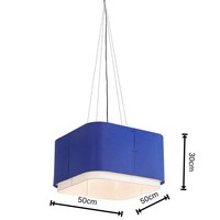 Éclairage moderne et distinctif : une silhouette de dôme bleu marine large qui ancrera n'importe quelle pièce avec une élégance discrète.
