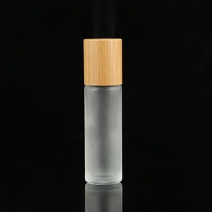 Botol gulung minyak esensial <span class=keywords><strong>5ml</strong></span> 10ml, botol rol tutup bambu parfum wangi buram bening dengan bola rol - Product Image 6