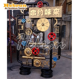 Póster Lenticular 3D de Motocicleta Harley Retro, Estilo Steampunk de <span class=keywords><strong>Spiderman</strong></span>, Escultura Metálica para Montar en la Pared, Tren de Vapor, Mural 3D - Product Image 6