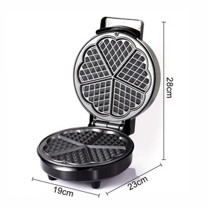 เครื่องทำวาฟเฟิลรูปหัวใจขนาดเล็กแบบพกพา ราคาโรงงานขายส่ง พร้อมเคลือบกันติด - Product Image 6