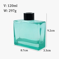 Bouteilles d'huiles essentielles en verre carrées de haute qualité, blanc éclatant, pour la maison, plusieurs couleurs, vides, vente en gros