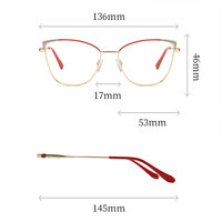 Nouvelles lunettes œil-de-chat 2025 – Montures anti-lumière bleue pour myopie – Vente en gros usine – Montures de lunettes de lecture sexy pour femmes