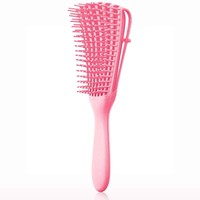 Brosse à cheveux en plastique ABS anti-statique à dents creuses, style pieuvre, avec logo personnalisé, pour salon et usage domestique, vente directe usine