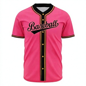 Maillot de baseball personnalisé OEM de haute qualité avec impression par sublimation pour hommes et femmes, vêtements de sport, club de fans, ligue universitaire, grande taille, respirant - Product Image 1