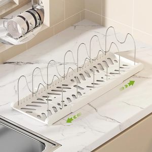 Yuzi ammadietto da cucina espandibile Organizer 7 divisori regolabili per pentole