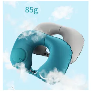 Offre Spéciale produits Logo Impression Air Blow Up Gonflable U FORME Oreiller Coussin Voyage Cou Oreiller