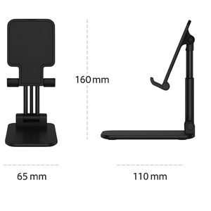 Ready Stock Cheap <b>Desktop</b> Folding Mobile Phone Holder Custom Logo Cell Phone Tablet <b>Stand</b> Portable Angle Adjustable Bed Desk - Product Image 2