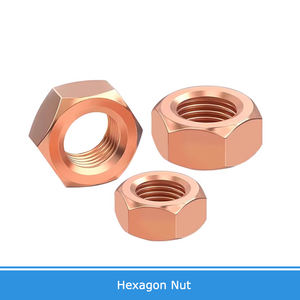 M3 M4 M5 M6 M8 M10 M14 M16 T2 구리 육각 너트 레드 구리 너트 전도성 너트 와셔 잠금 나사 캡 순수 구리 - Product Image 2