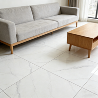 Carreaux de porcelaine polis et émaillés avec texture marbre, offrant des carreaux de sol de qualité supérieure, une décoration élégante pour les espaces intérieurs.
