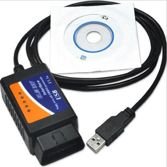 ELM327 V1.5 OBDII OBD2 CAN-BUS USB автомобильный диагностический интерфейс сканер