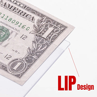 Porte-billets semi-rigide, protège-billets en papier, pochette pour billets de banque en dollars américains