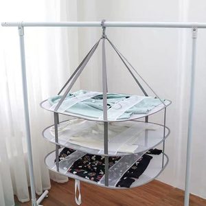 Windproof Laundry <strong>Hanging</strong> <strong>Dryer</strong> for Sweater <strong>Socks</strong> Towels Underwear Mesh Folding Drying Rack - Product Image 1