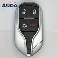 Coque de clé de voiture intelligente de haute qualité à 4 boutons, remplacement de coque de clé de voiture pour Maserati