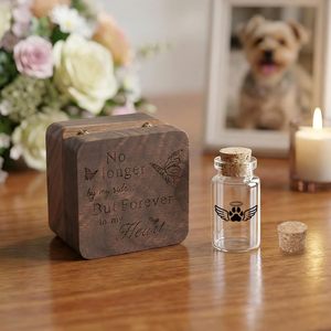 โกศแก้วขนาดเล็กแบบกำหนดเองสำหรับใส่เถ้ากระดูกสัตว์เลี้ยงขนาดเล็ก สุนัข แมว ของที่ระลึก ภาชนะเก็บอัฐิพร้อมฝาปิด - Product Image 4