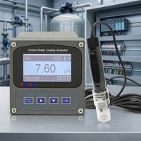Contrôleur de pH/ORP industriel en ligne professionnel haute précision 4-20 mA avec écran LCD RS485 OEM en plastique