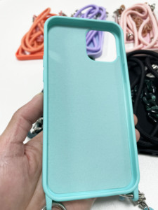 <span class=keywords><strong>Cordon</strong></span> de Sangle Bandoulière Chaîne Marbrée <span class=keywords><strong>Coque</strong></span> en Silicone Souple Antichoc Étanche pour Téléphone Portable - Product Image 3